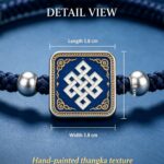 Ba Bei Endless Knot Tibetan Braided Bracelet Traditional Sacred Symbol Lucky Charm - Image 2