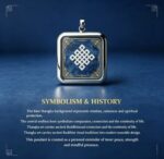 Auspicious Knot Thangka Pendant | Tibetan Eternal Knot Amulet - Image 6
