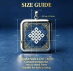 Auspicious Knot Thangka Pendant | Tibetan Eternal Knot Amulet - Image 5