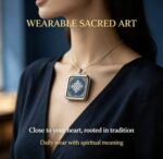 Auspicious Knot Thangka Pendant | Tibetan Eternal Knot Amulet - Image 3