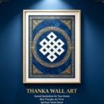 Ba Bei Endless Knot Tibetan Thangka Print Traditional Symbol Wall Decor - Image 3