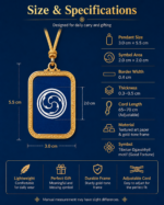 Happy Swirl Dgav-Vkhyil Thangka Pendant, One of Three Great Tibetan Symbols of Perfection Prayer Ghau Amulet - Image 5