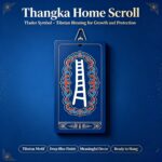 Ancient Bon Totem・Mu Ta Sky Ladder Pattern Thangka Craft Wall Decor