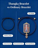 Mu Ta Sky Ladder Symbol Tibetan Thangka Bracelet, Ancient Bon Totem Auspicious Woven Bracelet - Image 5