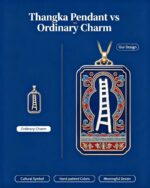 Mu Ta Sky Ladder Symbol Tibetan Thangka Plaque, Ancient Bon Totem Auspicious Hanging Ornament - Image 4