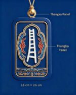 Mu Ta Sky Ladder Symbol Tibetan Thangka Plaque, Ancient Bon Totem Auspicious Hanging Ornament - Image 2