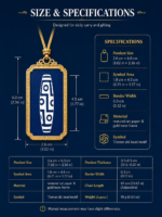 Tibetan Dzi Bead Symbol Thangka Pendant, Plateau Auspicious Pattern Safety Amulet Ghau - Image 3