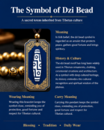Dzi Bead Pattern Tibetan Thangka Bracelet, Plateau Auspicious Totem Peace Prayer Woven Band - Image 6