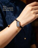Ze Ji Longevity Symbol Tibetan Thangka Bracelet Sino-Tibetan Auspicious Pattern Woven Jewelry - Image 3