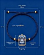 Ze Ji Longevity Symbol Tibetan Thangka Bracelet Sino-Tibetan Auspicious Pattern Woven Jewelry - Image 4