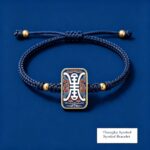 Ze Ji Longevity Symbol Tibetan Thangka Bracelet Sino-Tibetan Auspicious Pattern Woven Jewelry - Image 2