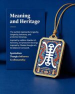 Ze Ji Longevity Symbol Tibetan Thangka Pendant Sino-Tibetan Auspicious Pattern Jewelry Talisman - Image 4