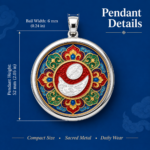 Nida Sun Moon Symbol Tibetan Thangka Pendant Ancient Sacred Talisman Jewelry - Image 2