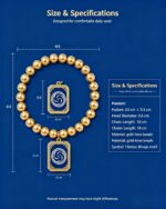 Happy Swirl Dgav-Vkhyil Tibetan Thangka Bracelet, Tibetan Perfect Auspicious Totem Woven Prayer Band - Image 4