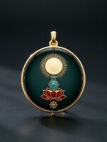 Amitabha Buddha Dog & Pig Zodiac Pendant