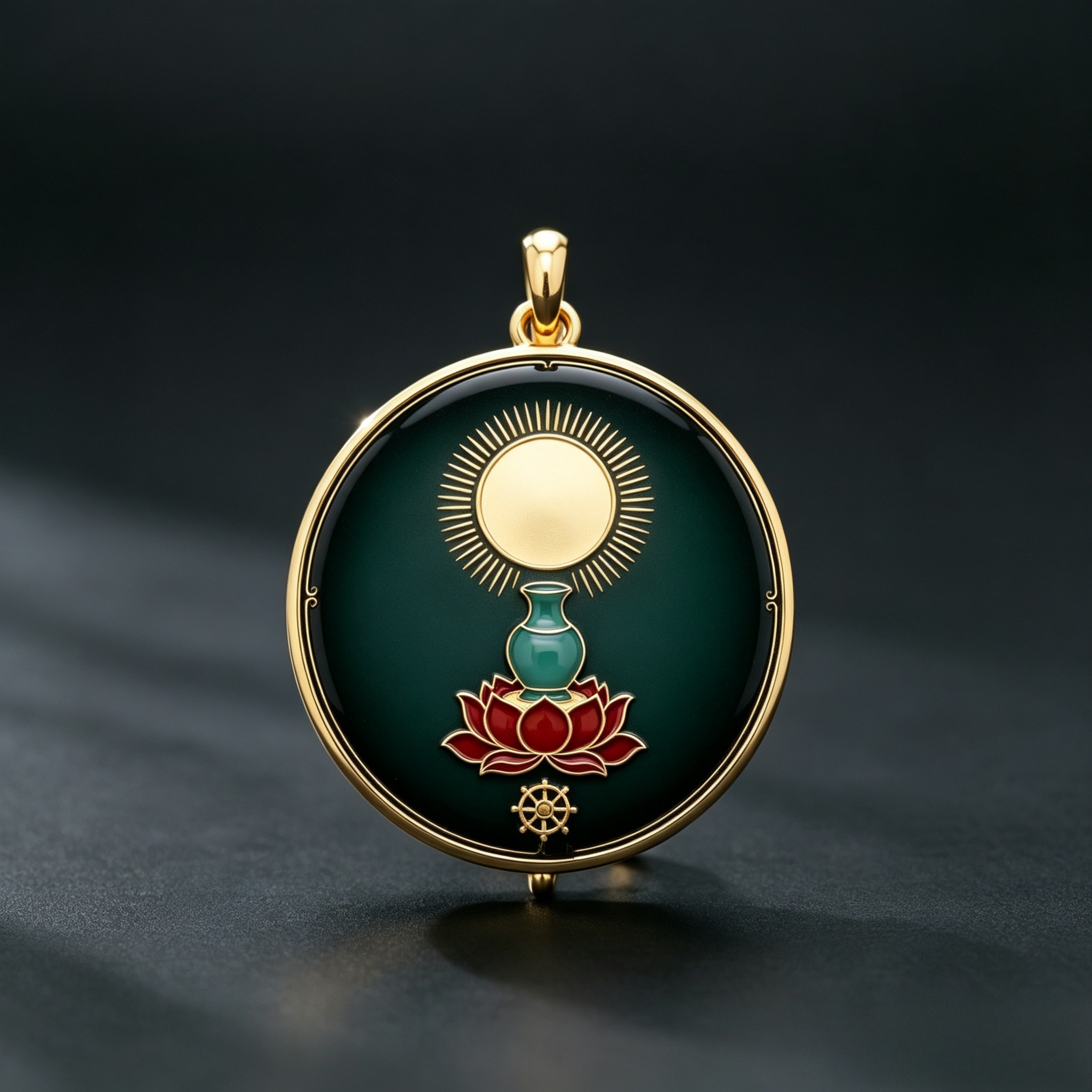 猪狗主图 Amitabha Buddha Dog & Pig Zodiac Pendant - Image 1