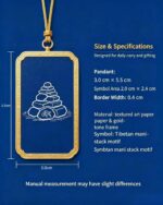 Mani Pile Dobang Thangka Pendant, Snowland Sacred Mountain Totem Safe Travel Prayer Ghau Amulet - Image 6