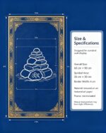 Mani Pile Dobang Tibetan Thangka Wall Art, Snowland Sacred Stone Totem Living Room Hanging Decor - Image 3
