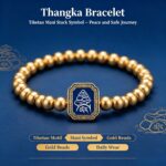 Mani Pile Dobang Tibetan Thangka Bracelet, Snowland Faith Totem Peace Prayer Woven Band