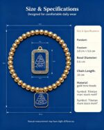 Mani Pile Dobang Tibetan Thangka Bracelet, Snowland Faith Totem Peace Prayer Woven Band - Image 3
