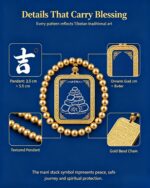 Mani Pile Dobang Tibetan Thangka Bracelet, Snowland Faith Totem Peace Prayer Woven Band - Image 2