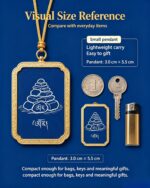 Mani Pile Dobang Thangka Pendant, Snowland Sacred Mountain Totem Safe Travel Prayer Ghau Amulet - Image 5