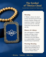 Auspicious Cloud Pattern Tibetan Thangka Bracelet, Plateau Traditional Totem Peace Woven Prayer Band - Image 6