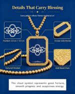 Auspicious Cloud Pattern Tibetan Thangka Bracelet, Plateau Traditional Totem Peace Woven Prayer Band - Image 2