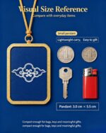 Tibetan Auspicious Cloud Pattern Thangka Pendant, Traditional Plateau Symbol Prosperity Prayer Ghau Amulet - Image 5