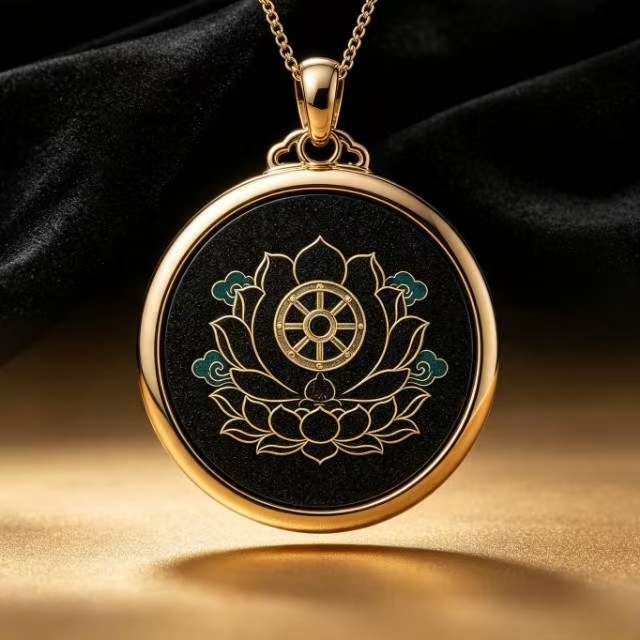 羊、猴主图 Vairocana Buddha Sheep & Monkey Zodiac Pendant - Image 1