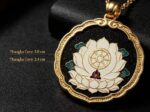 Vairocana Buddha Sheep & Monkey Zodiac Pendant - Image 2