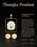 Vairocana Buddha Sheep & Monkey Zodiac Pendant - Image 5