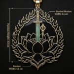 Rooster Zodiac Patron Saint Acala Pendant - Image 2
