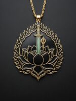 Rooster Zodiac Patron Saint Acala Pendant