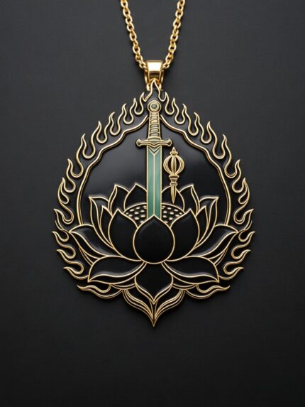 Rooster Zodiac Patron Saint Acala Pendant