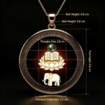 Samantabhadra Buddha Dragon & Snake Zodiac Pendant - Image 4