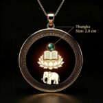 Samantabhadra Buddha Dragon & Snake Zodiac Pendant - Image 3